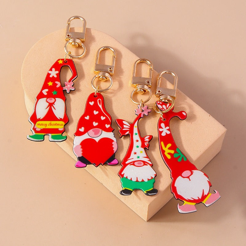 Wholesale Santa Claus Keychain Set